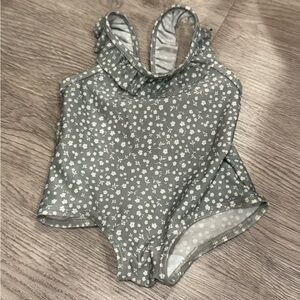 H&M Floral Ruffle Swimsuit